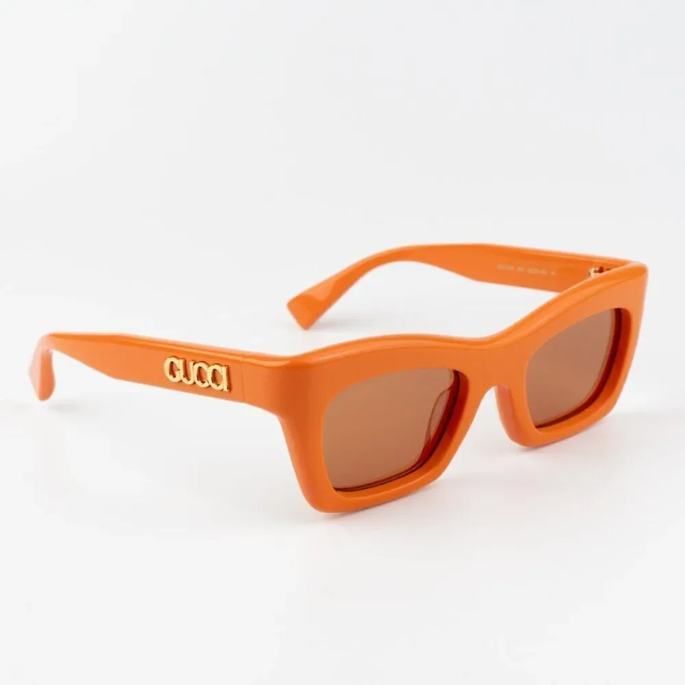 SALE! NEW Gucci GG1773S 004 Orange Brown Cat Eye Unisex Sunglasses